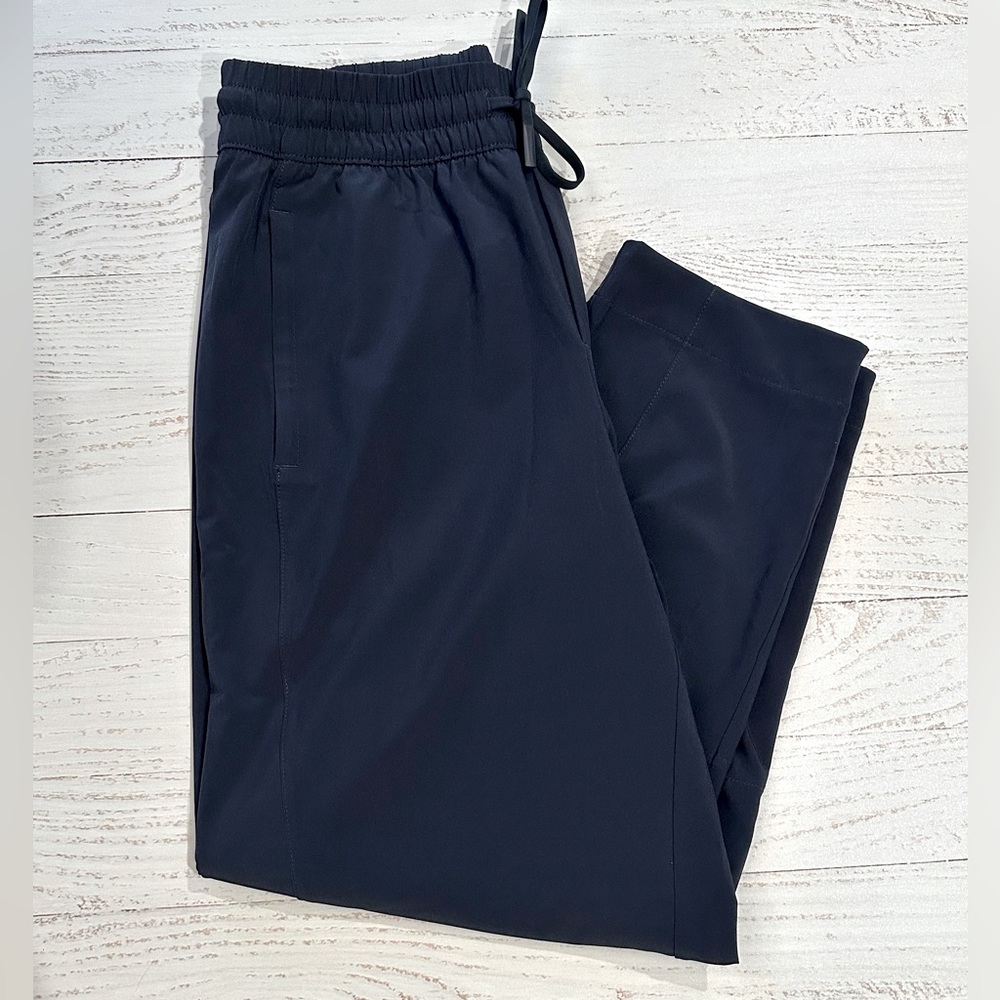 Athleta Arrival Ankle Straight Pants, Navy Blue, Size 4P - Picture 3 of 14